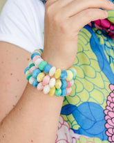 Bright bacelet, colourful bracelet, stacking bracelet, stretchy bracelet, elastic bracelet, fun bracelet
